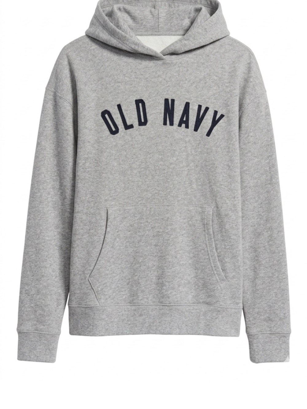 Old Navy Gray Pullover Hoodie with Navy Logo